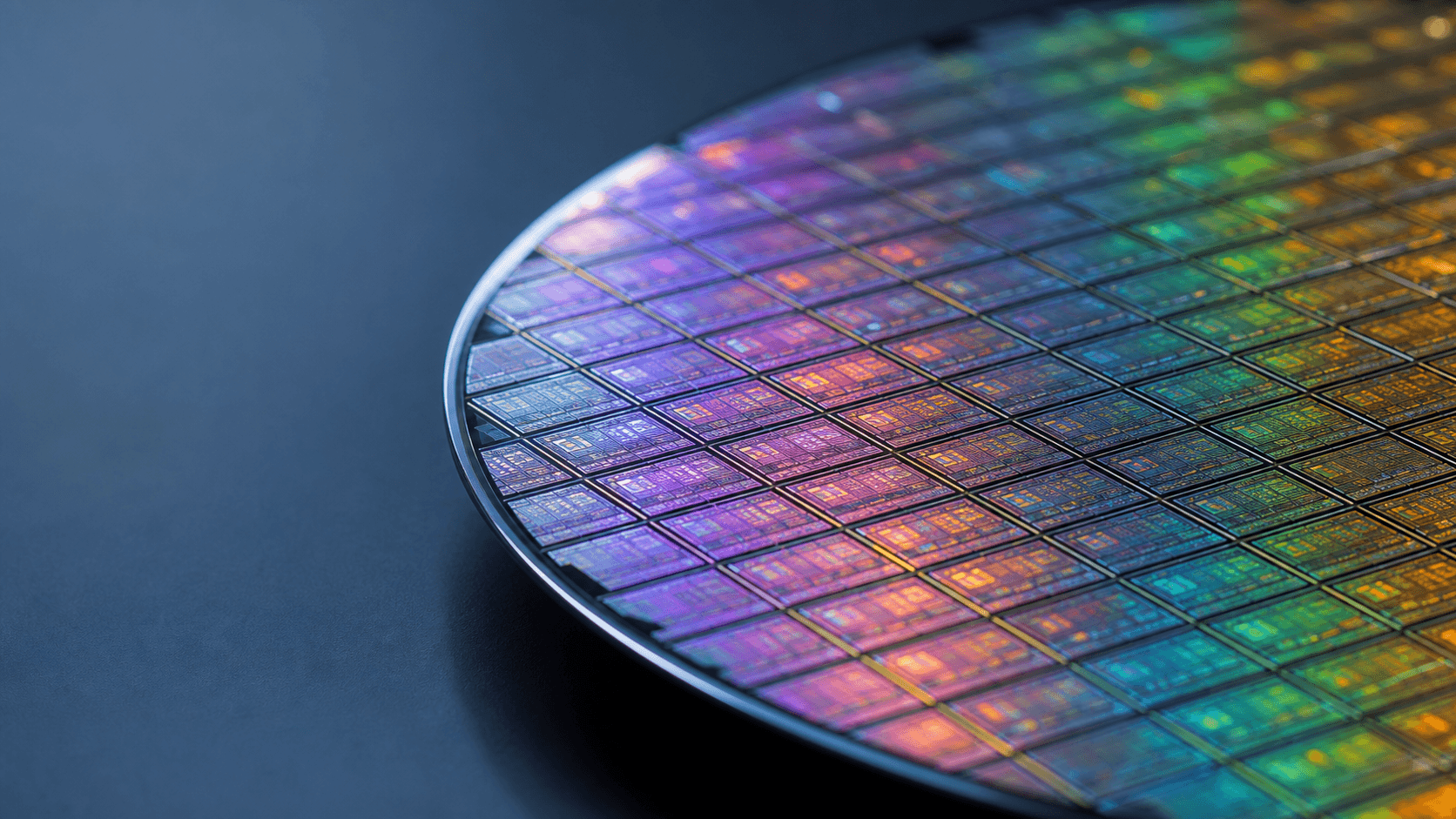 high-res macro shot of a wafer 