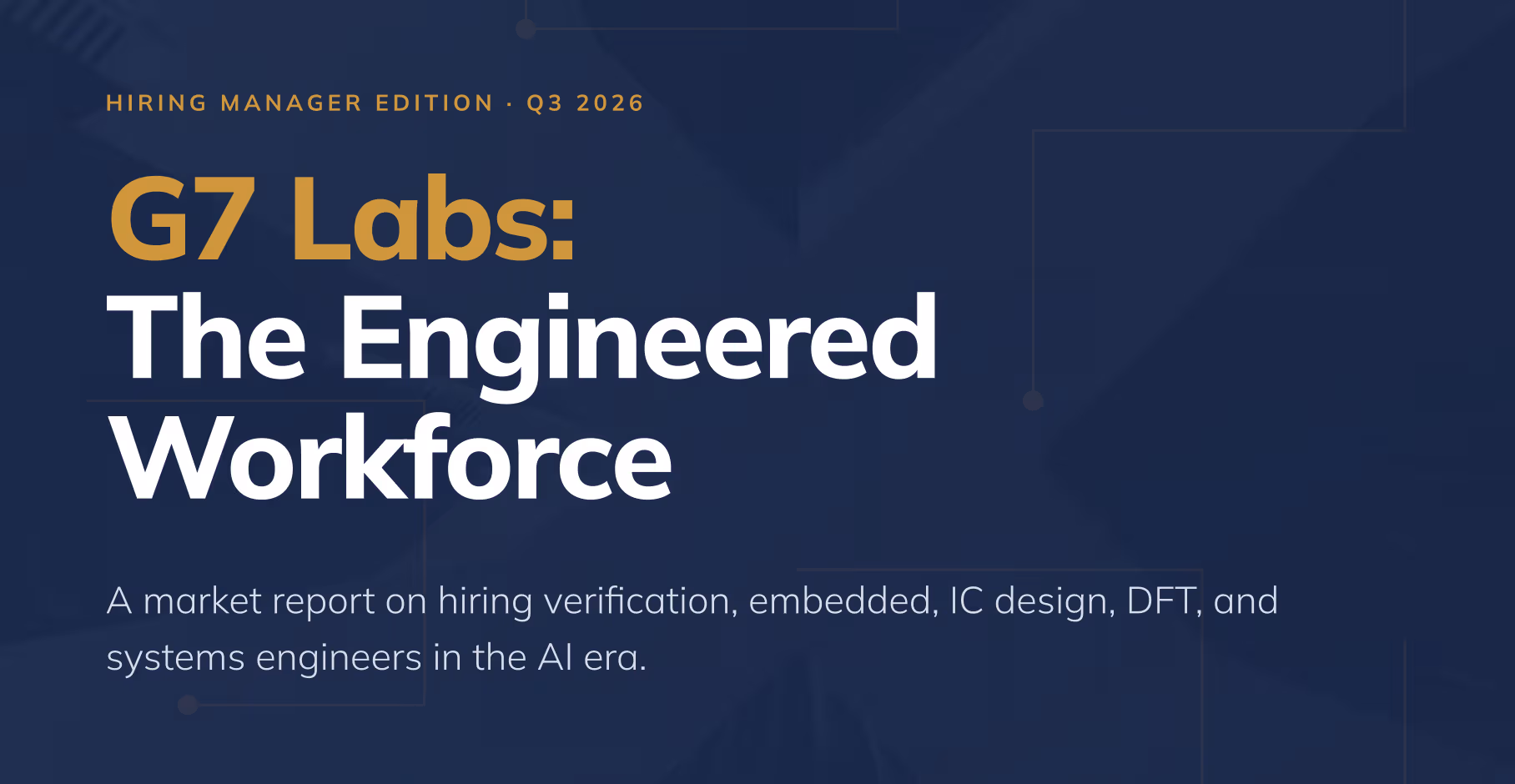 Game 7 Staffing's Q3 2026 report on engineering hiring: openings per req hit 1.78, engagements compressed to ~6 months, 60% on-site plus pay premiums by discipline.